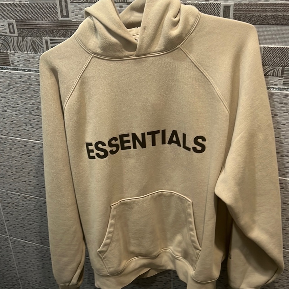Fear of God Essentials Olive Hoodie Medium